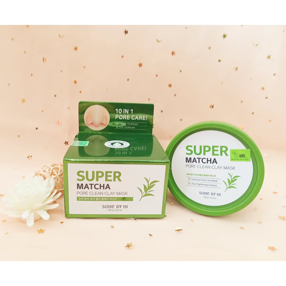 Mặt nạ đất sét làm sạch lỗ chân lông SOMEBYMI Super Matcha Pore Clean Clay Mask 100g