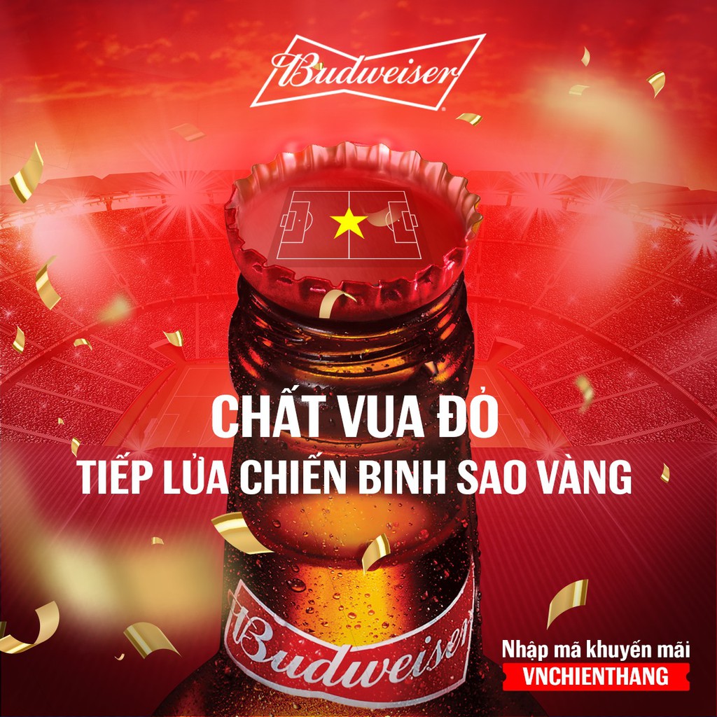 (CÓ QUÀ TẶNG) Bia Budweiser thùng 24 lon 330ml có kèm quà tặng