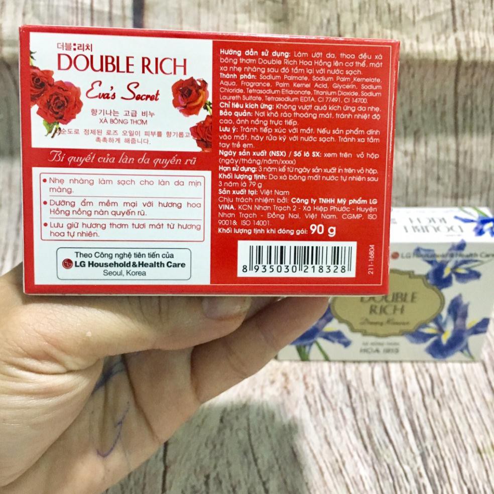 Xà Bông Cục Double Rich Hương Hoa Hồng 90g