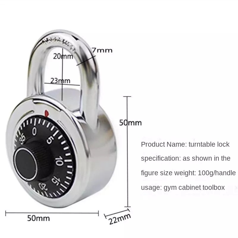 Ổ Khóa Mật Khẩu Bàn Xoay Cực Kỳ An Toàn, Không Cần Chìa 8818 - o khoa -khóa cửa
