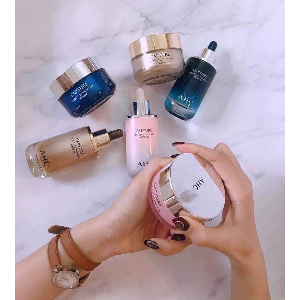 combo chăm sóc da ahc serum và cream