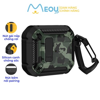 Case airpod pro 2 Viền Đen Nút Gài, thiết kế nắp có ngàm giữ, chống rơi và bảo vệ tai nghe