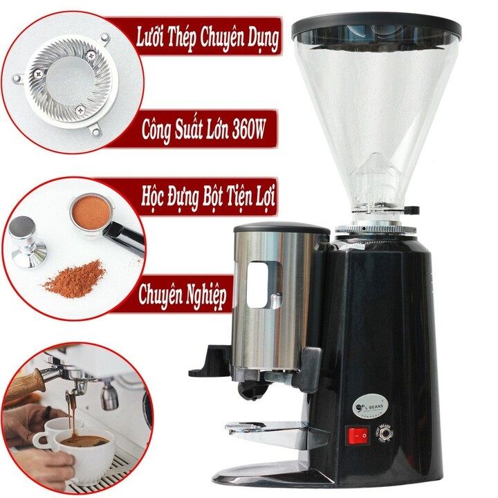 Máy xay cà phê chuyên nghiệp L-Beans SD-900N công suất lớn dùng cho quán Cà phê