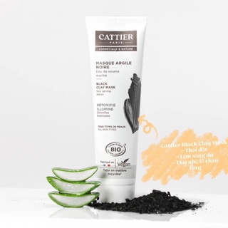 Mặt nạ đất sét Cattier Masque Argile Noire Clay Mask 100ML