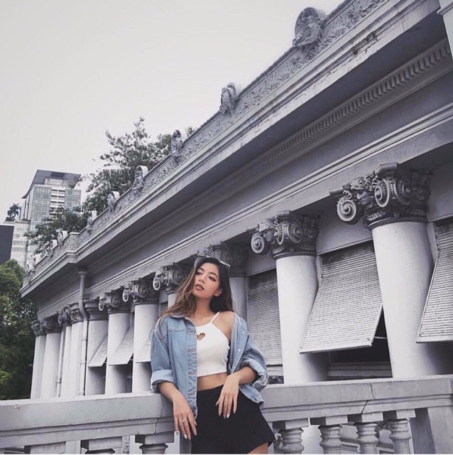 Crop heart thêu viền trái tim sexy