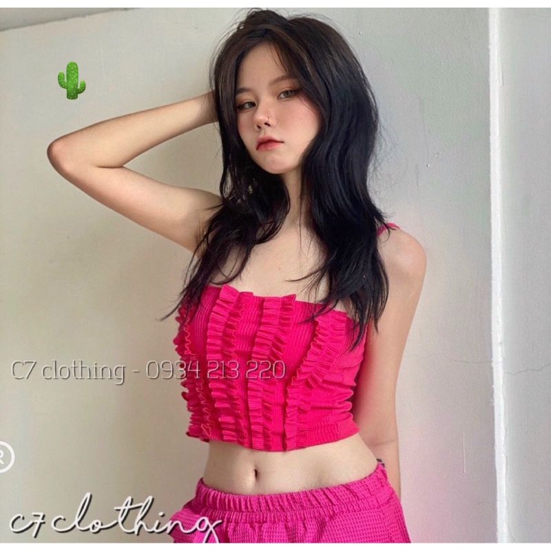 Áo 2 dây bèo siêu dễ thương cho phái nữ🥰