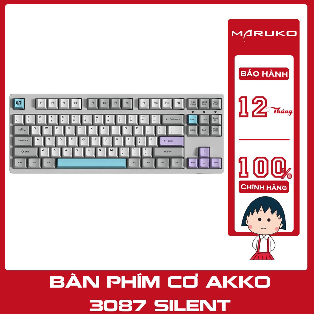 Bàn phím cơ AKKO 3087 Silent  - Chính hãng