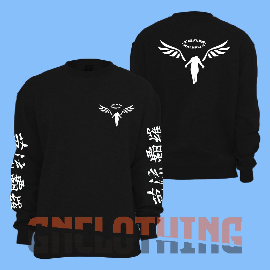 Áo sweater cổ thuyền ANIME TOKYO REVENGERS VALHALLA Teaam - GN | BigBuy360 - bigbuy360.vn