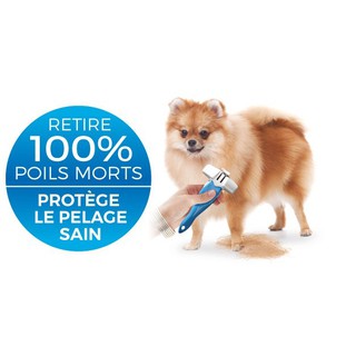 Lược chải lông cho chó FOOLEE  EASEE DESHEDDING TOOL (DOG-20kg) (BLUE) (MEDIUM)
