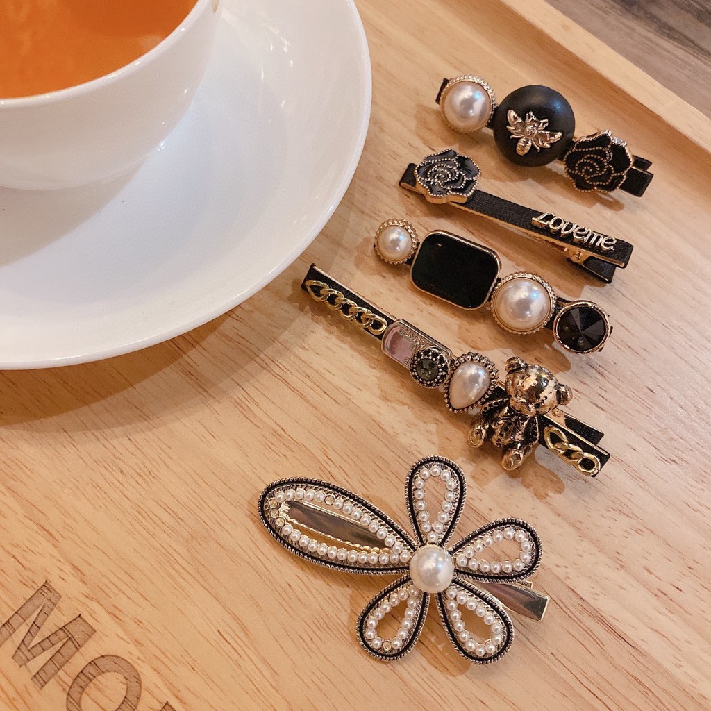 Set 5 kẹp tóc phong cách Hàn Quốc sang trọng - Uni Shop