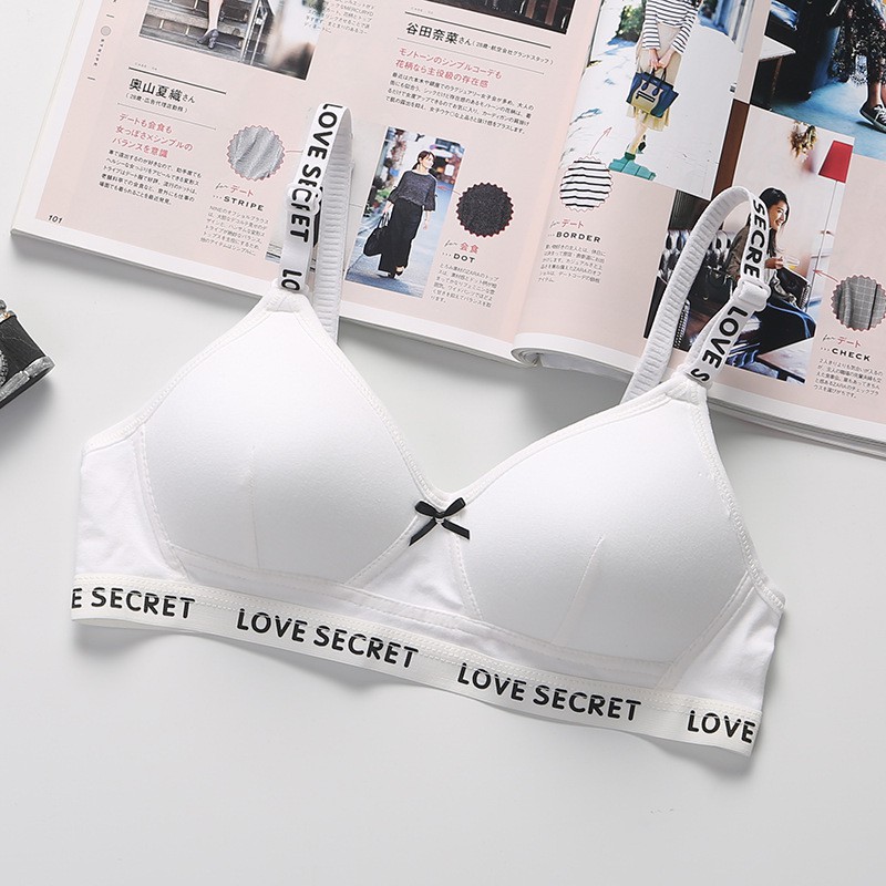 Áo Bra bralette áo lót ngực nữ sinh sinh viên SECRET mút mỏng chất cotton mềm mát phom ôm ngực_AL47 | BigBuy360 - bigbuy360.vn