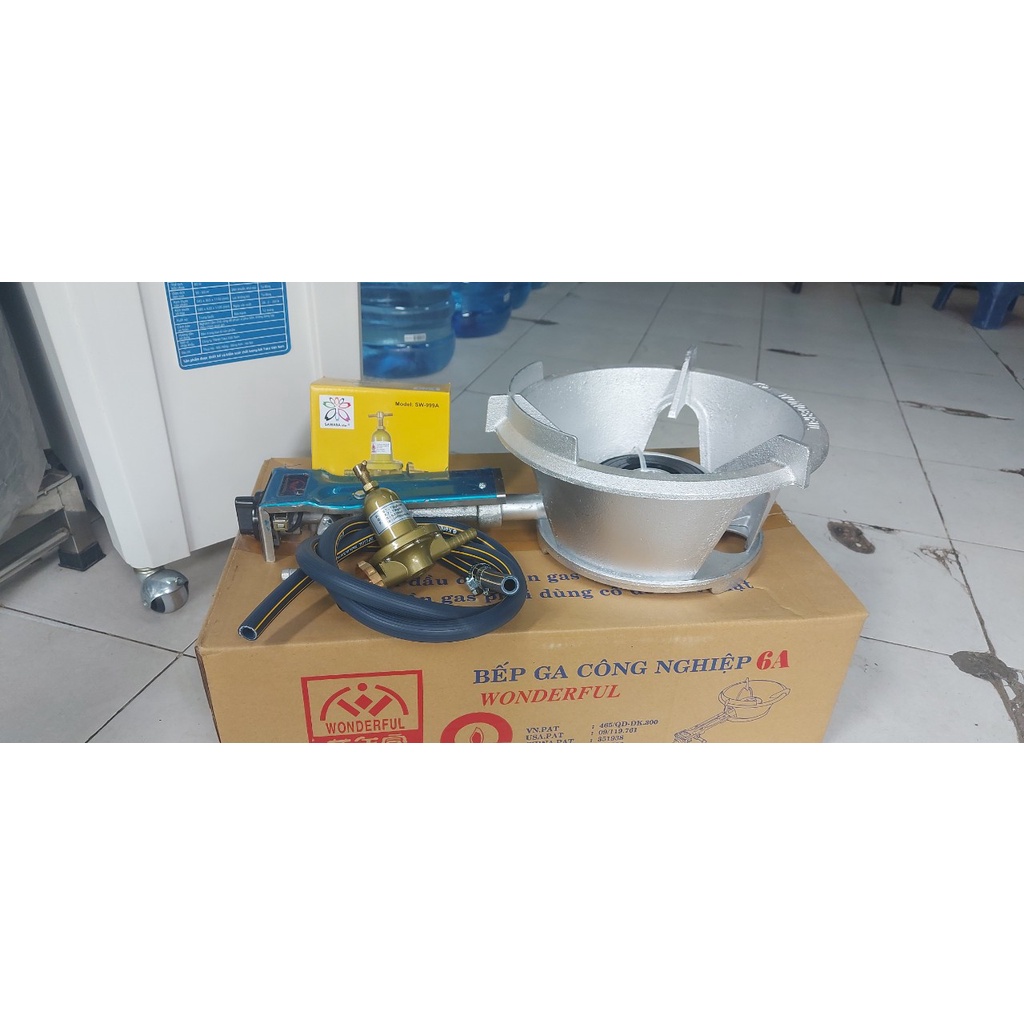 Bếp Gas Công Nghiệp WONDERFUL 6A+ VAM DÂY- HÀNG CHÍNH HÃNG -BẢO HÀNH 24 THÁNG