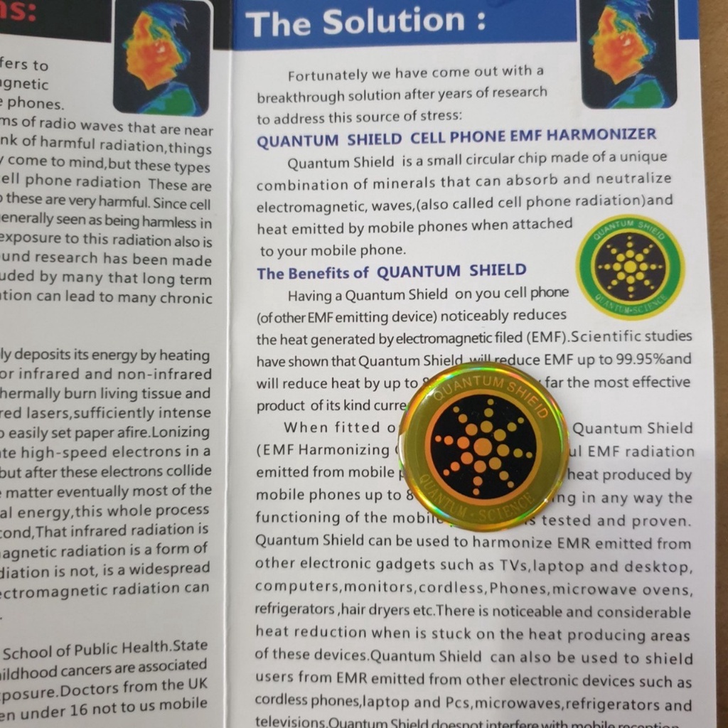 Miếng Chip Dán Ngăn Cản Bức Xạ Điện Từ, triệt sóng, giúp tiết kiệm năng lượng Nhật Bản - Hàn Quốc