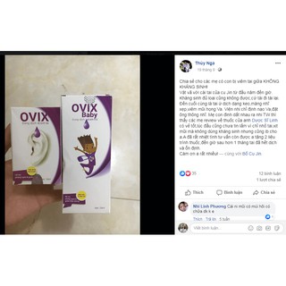 Dung dịch vệ sinh mũi Ovix Baby 20ml