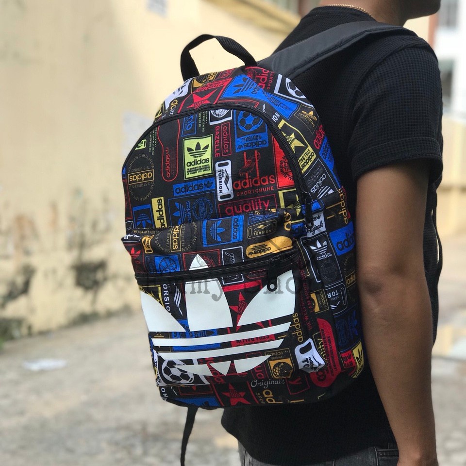 Balo đi học Adidas Originals Classic Trefoil Graphic AZ0280 Backpack hoạ tiết nổi bật