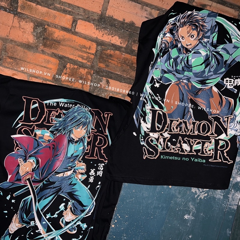 ÁO DEMON SLAYER - THANH GƯƠM DIỆT QUỶ - KIMETSU NO YAIBA - ÁO ANIME - ÁO THUN UNISEX