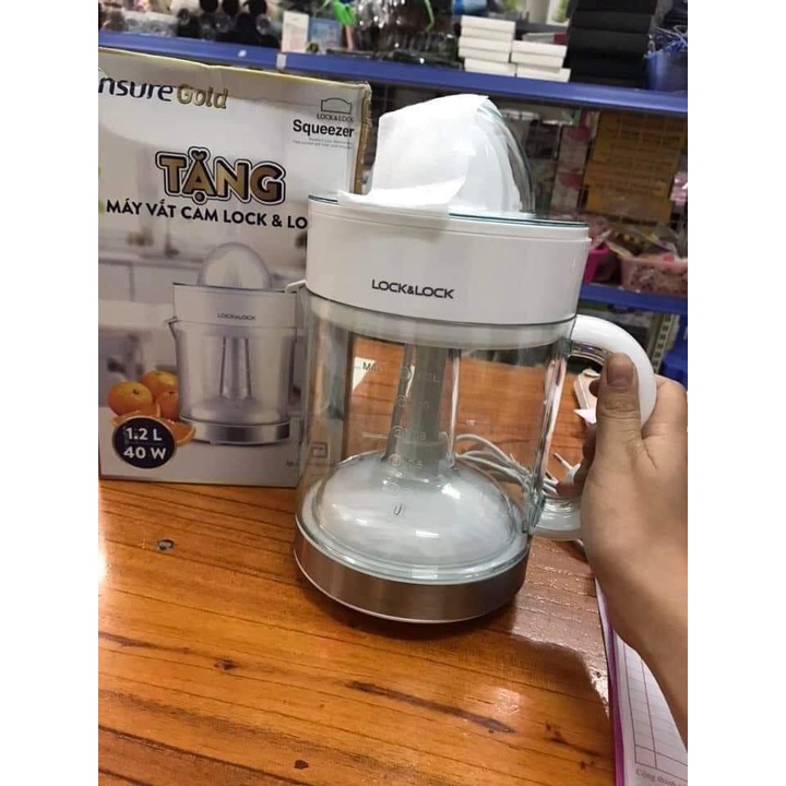 Máy vắt cam LOCK&LOCK 1,2L. Hàng KM từ hãng sữa