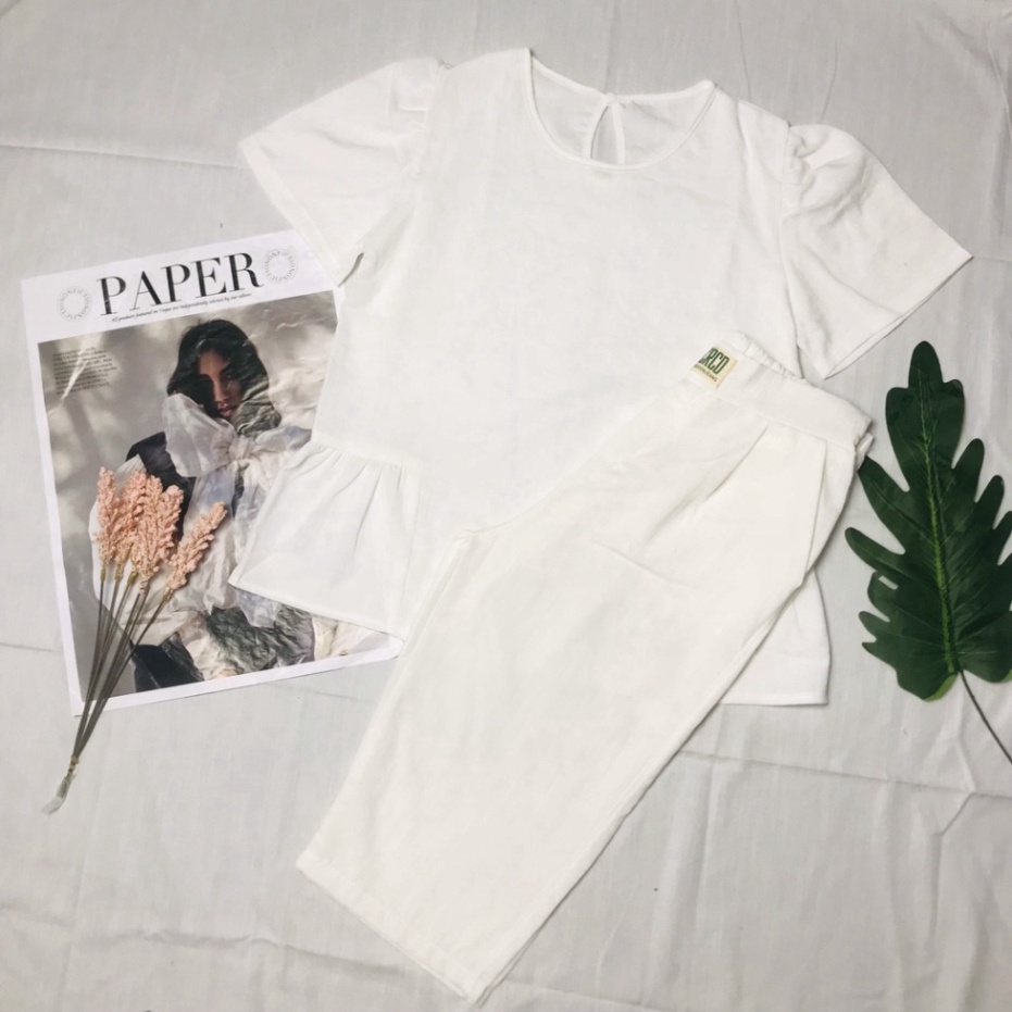 Đồ bộ mặc nhà nữ bộ lửng đũi siêu mát