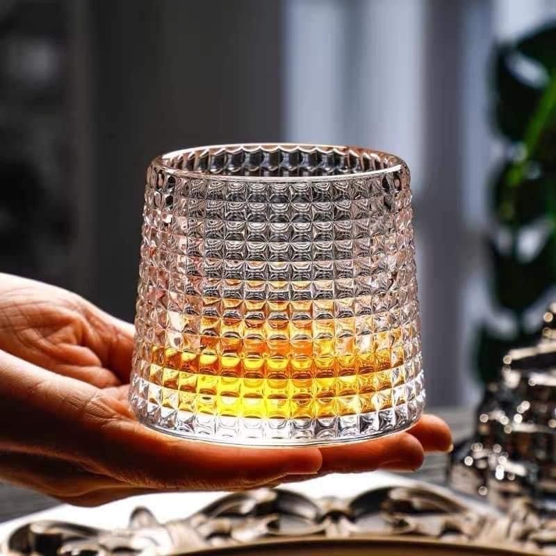 SIÊU PHẨM BỘ 6 CỐC THỦY TINH ĐẾ XOAY 360 ĐỘ CHỊU NHIỆT CAO CẤP