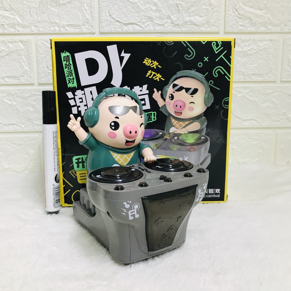 Đồ chơi DJ heo , heo quẩy DJ ngộ nghĩnh đáng yêu cho bé