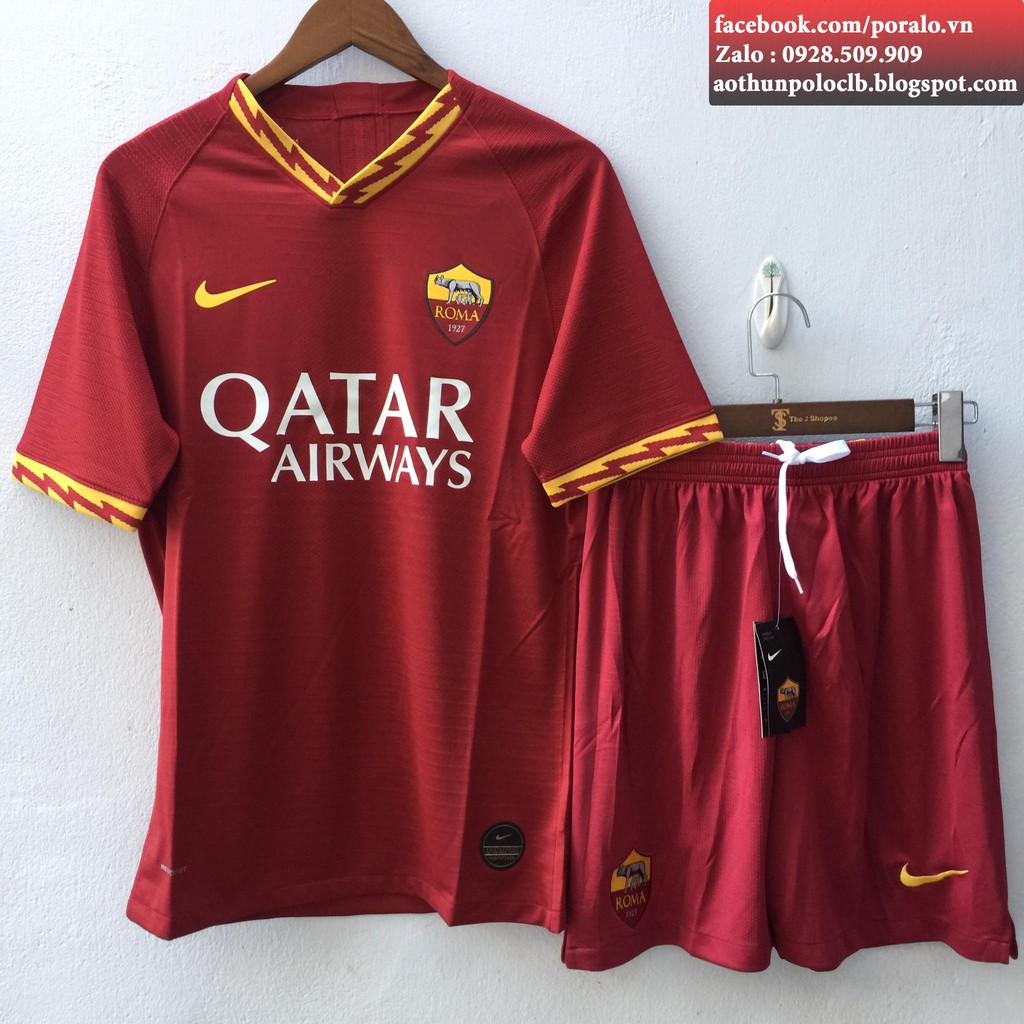 BỘ ÁO ĐẤU AS ROMA 2019/20 - MÃ SP : AD_ROME1920_HOME_SF