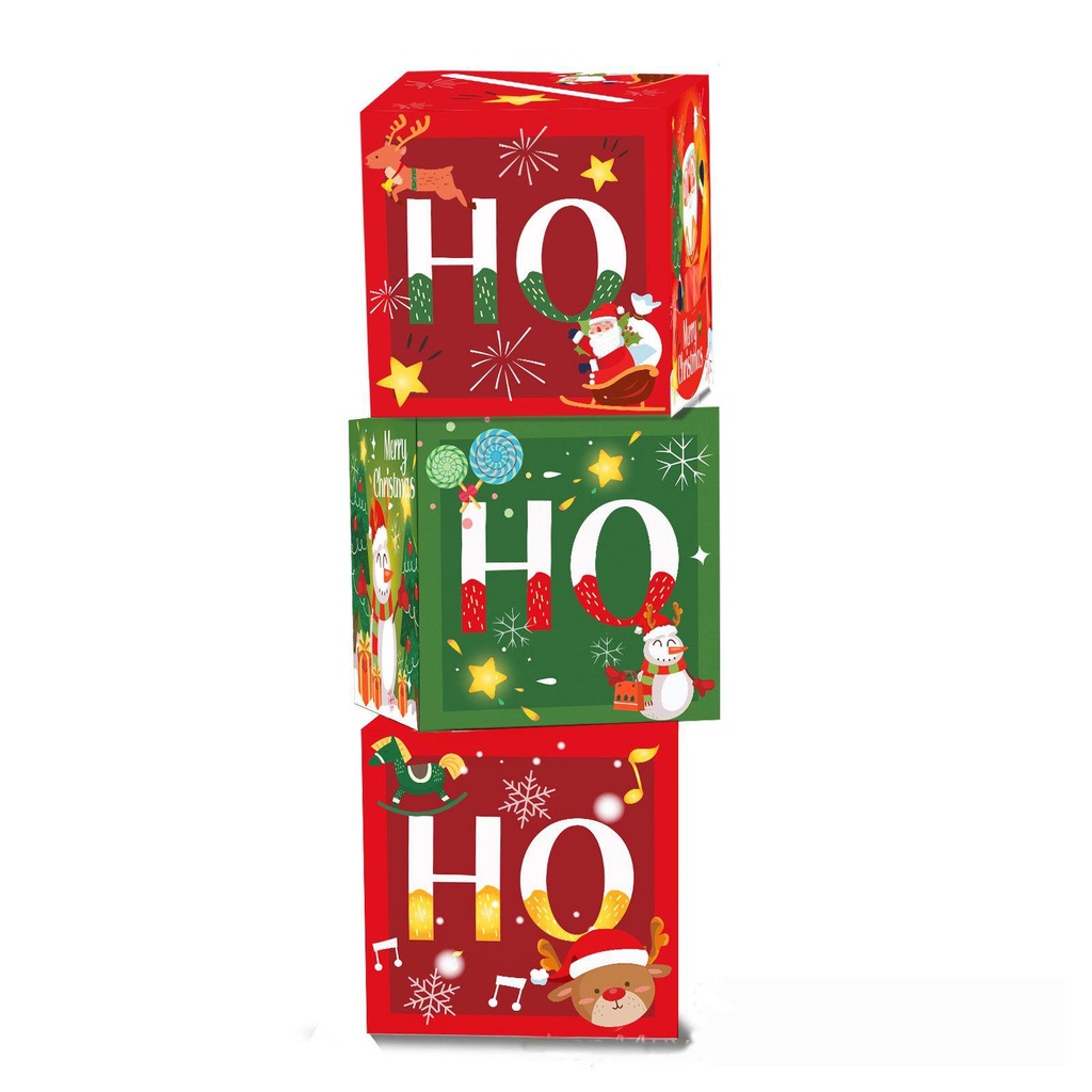 FOREVER Set 3 Hộp Đựng Thẻ Chúc Mừng Giáng Sinh