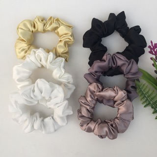 Dây buộc tóc vải scrunchies bản nhỏ hottrend 2020 xinh xắn cute siêu phẩm ( bản nhỏ)