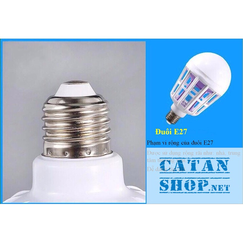 Đèn LED bắt muỗi, bóng đèn gia dụng đuổi muỗi, chống côn trùng, đèn ngủ chiếu sáng tiết kiệm điện,công suất 9-15-20W