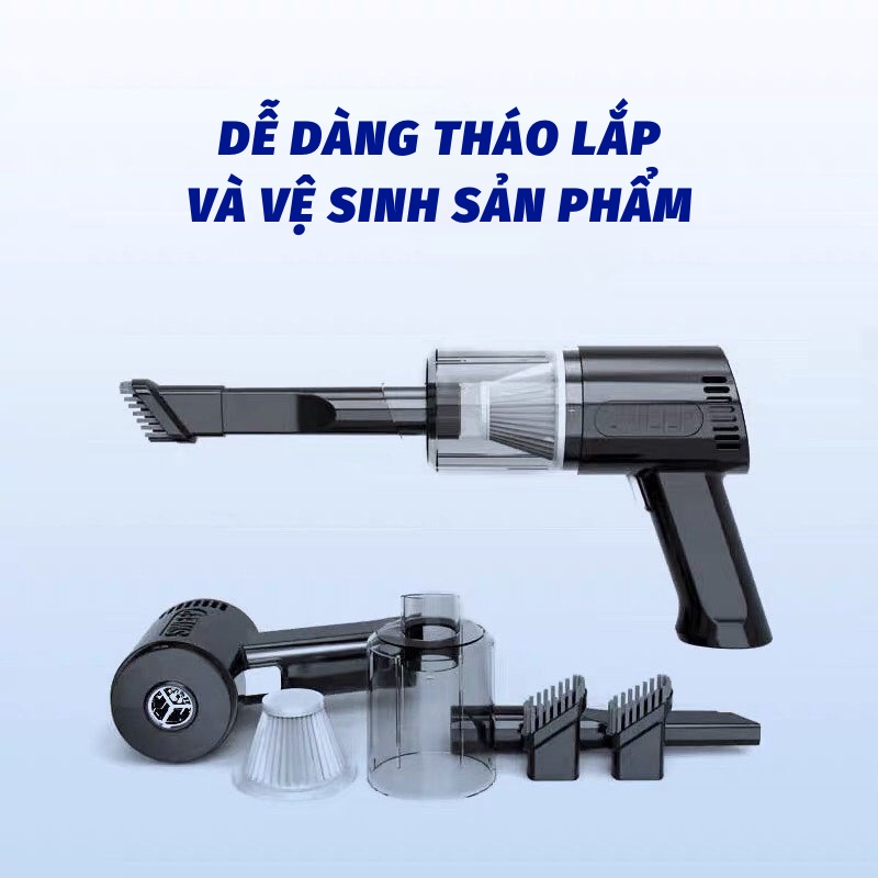 Máy Hút Bụi Mini Máy Hút Bụi Không Dây Cầm Tay Đa Chức Năng Siêu Tiện Dụng Gia.dung.hoang.anh