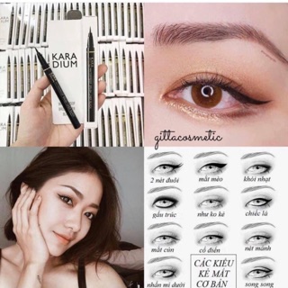 Bút Dạ Kẻ Mắt Karadium Waterproof Eyeliner Pen