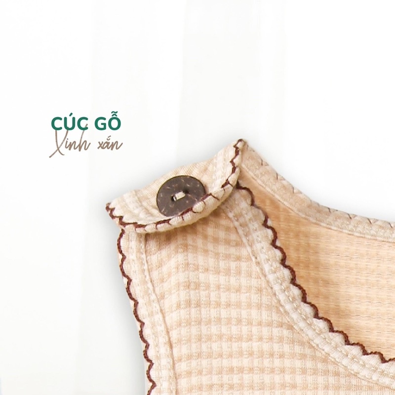UR3940 Váy sát nách bé gái Uala Rogo vải cotton phối kẻ (9-48M)