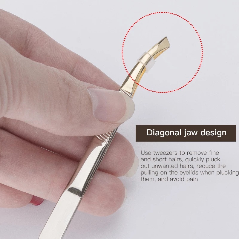 [Hàng mới về] Nhíp tỉa lông mày chất liệu thép không gỉ chống trượt đa năng cao cấp