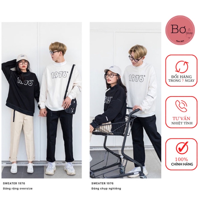 [Mã 12FASHIONSALE1 giảm 10K đơn 50K] Áo Nỉ 1979 Chất Liệu Nỉ Ngoại Dày Dặn Siêu Ấm Bơ Store | BigBuy360 - bigbuy360.vn