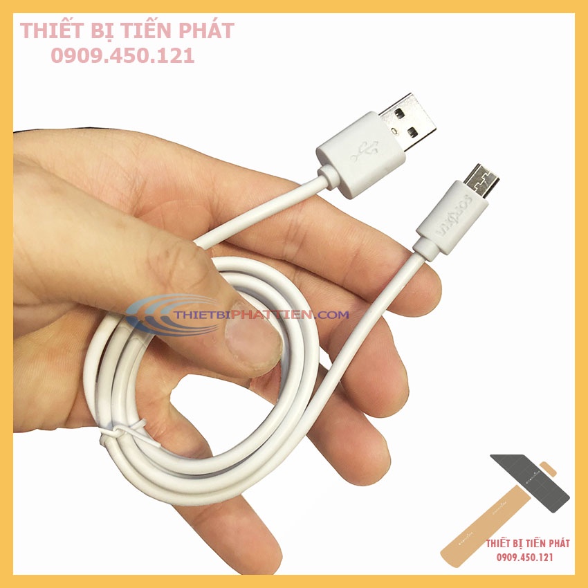 Dây Cáp Sạc Samsung Micro Usb Trắng 1 Mét Sopoka DQ-01 An Toàn Cao Cấp
