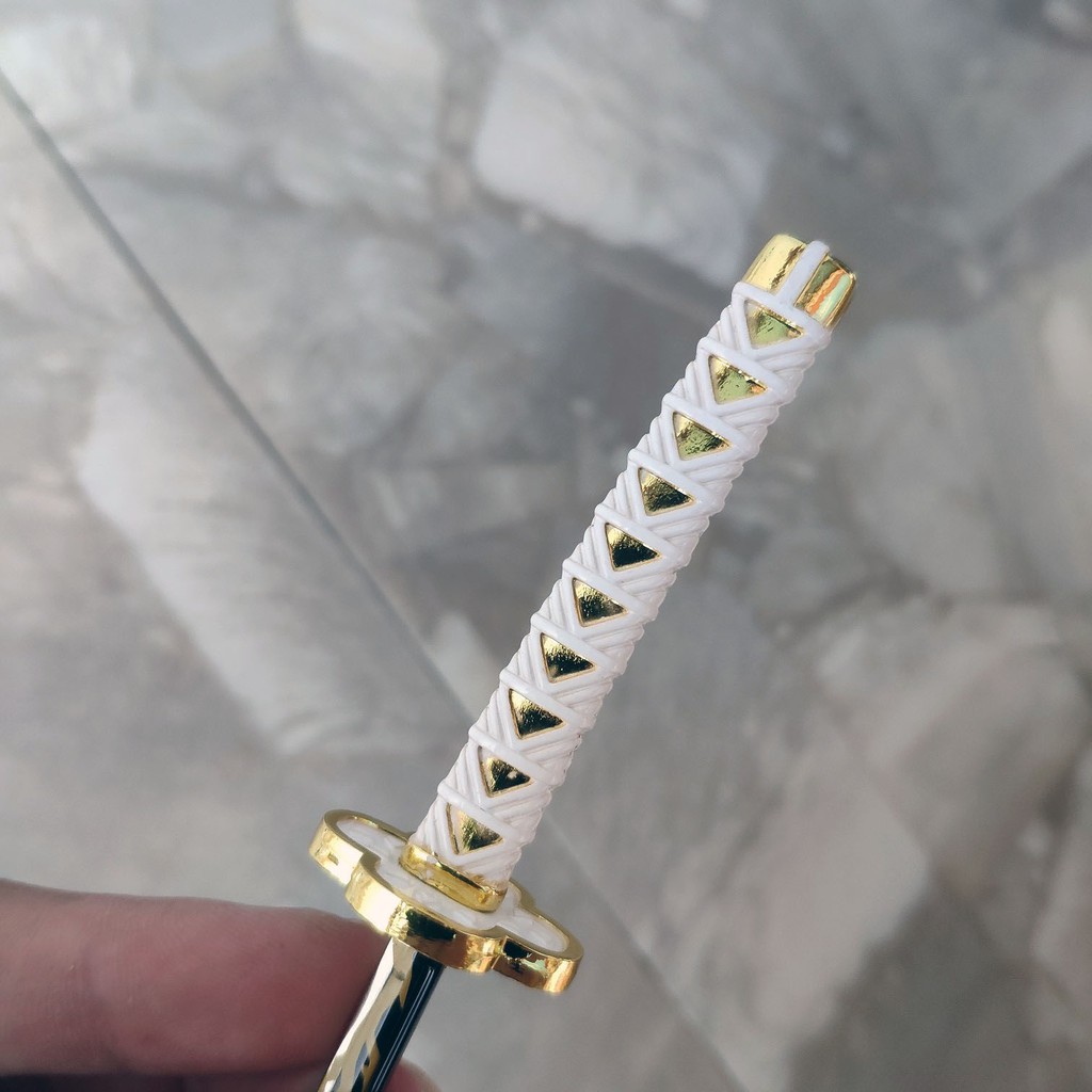 [TITAN] Mô hình Móc khóa kiếm của Zenitsu agatsuma Kimetsu no Yaiba anime figure đồ chơi kiếm để bàn PC