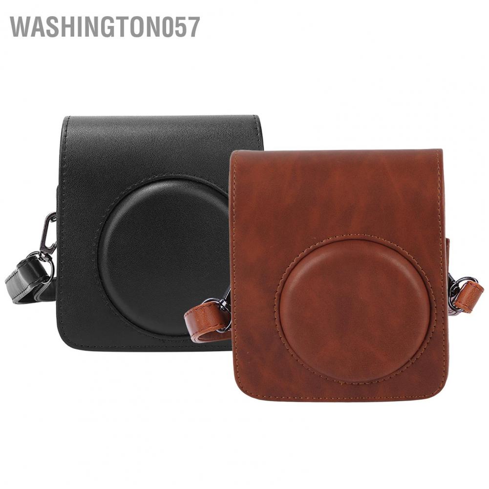 Hàng Hot Túi đựng máy ảnh xách tay đơn đeo vai bằng da PU Túi đựng bảo vệ cho Fujifilm Instax mini 70 Hàng giao ngayWashington057