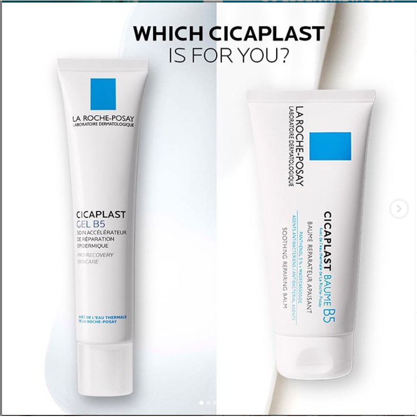 Gel La Roche- Posay Cicaplast Gel B5 Giúp Làm Mờ Sẹo, Làm Dịu, Phục Hồi, Tái Tạo Da 40ml