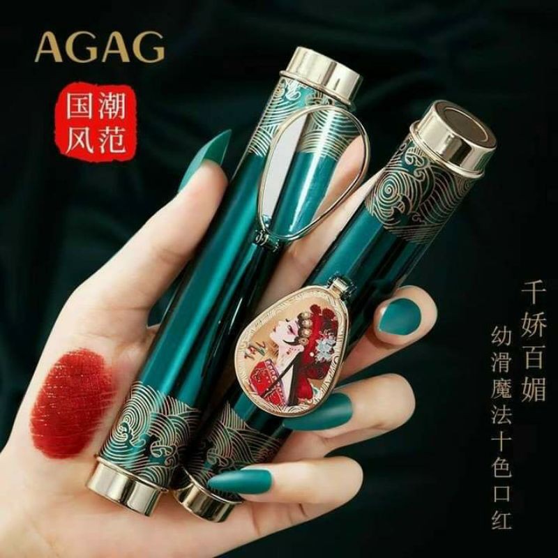 💮 SON THẠCH AGAG TIỂU THƯ 10 MÀU MA THUẬT KÈM GƯƠNG NỘI ĐỊA TRUNG SIÊU HOT 💮💮