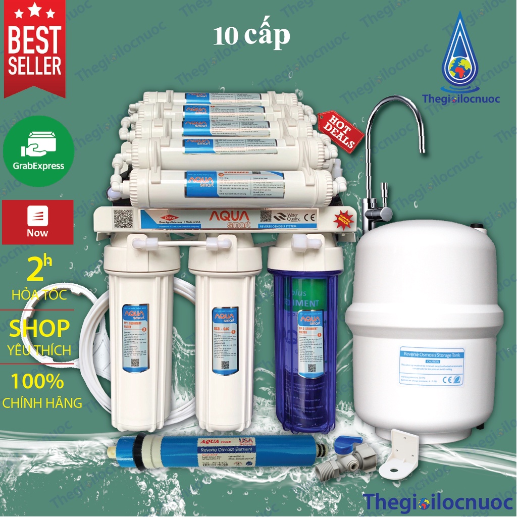 Máy lọc nước RO Aqua Smart 11 cấp lọc đèn UV