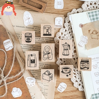 Con dấu bằng gỗ trang trí sách ảnh 8 loại tùy chọn