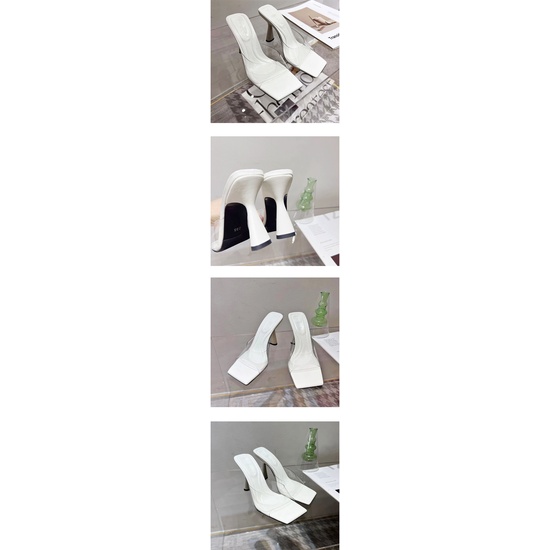 Giày Cao Gót Thời Trang Nữ Trong Suốt 3.54 Inch