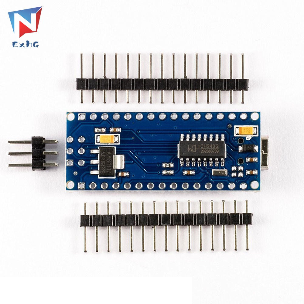 ExhG❤❤❤High quality Nano V3 ATmega328/CH340G Module Micro USB Pin Headers Compatible for Arduino Nano V3.0 @VN