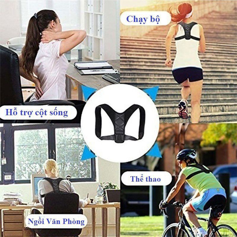 [THƯƠNG HIỆU NHẬT BẢN] Dây Đai Đeo Chống Gù Lưng Chính Hãng POSTURE CORRECTOR Cao Cấp Giữ Thẳng Lưng Thoáng Mát Đủ SIZE