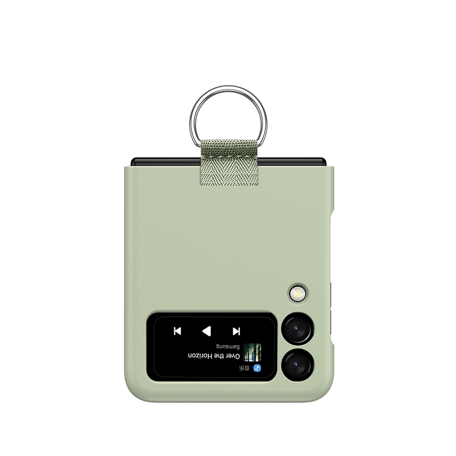 Ốp điện thoại HOCE màu trơn có nhẫn đỡ cho Samsung Galaxy Z Flip 3 Z Flip 4 zflip5 5G