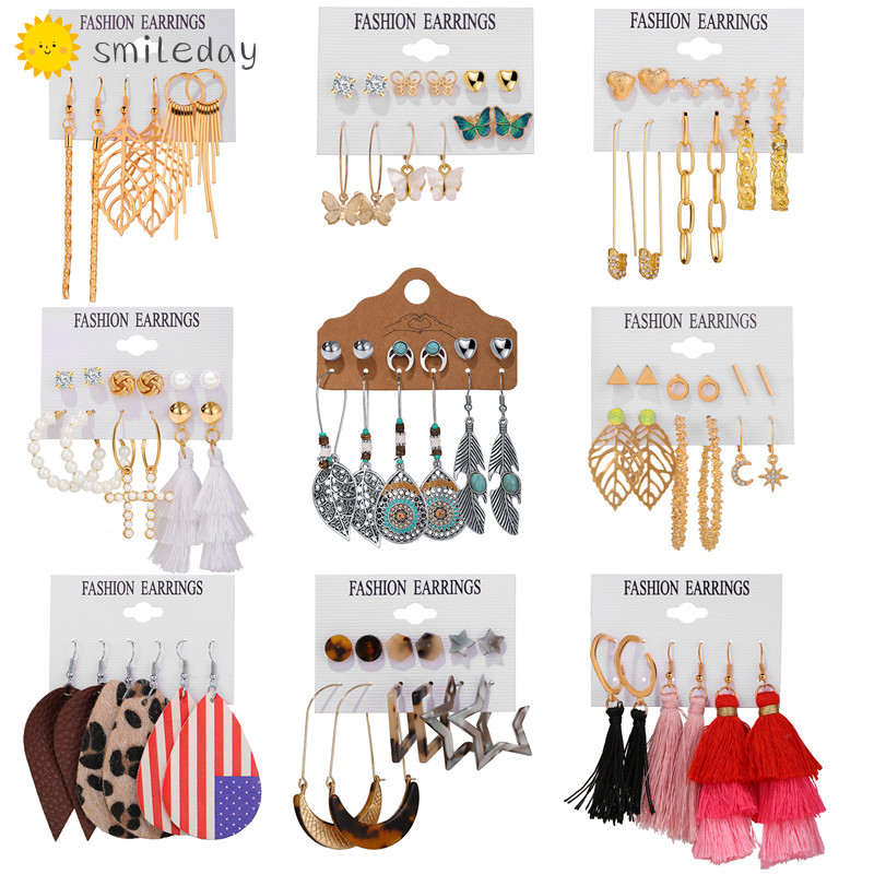 Hoa Tai Dáng Dài Nhiều Kiểu Dáng Đính Ngọc Trai Phong Cách Hàn Quốc