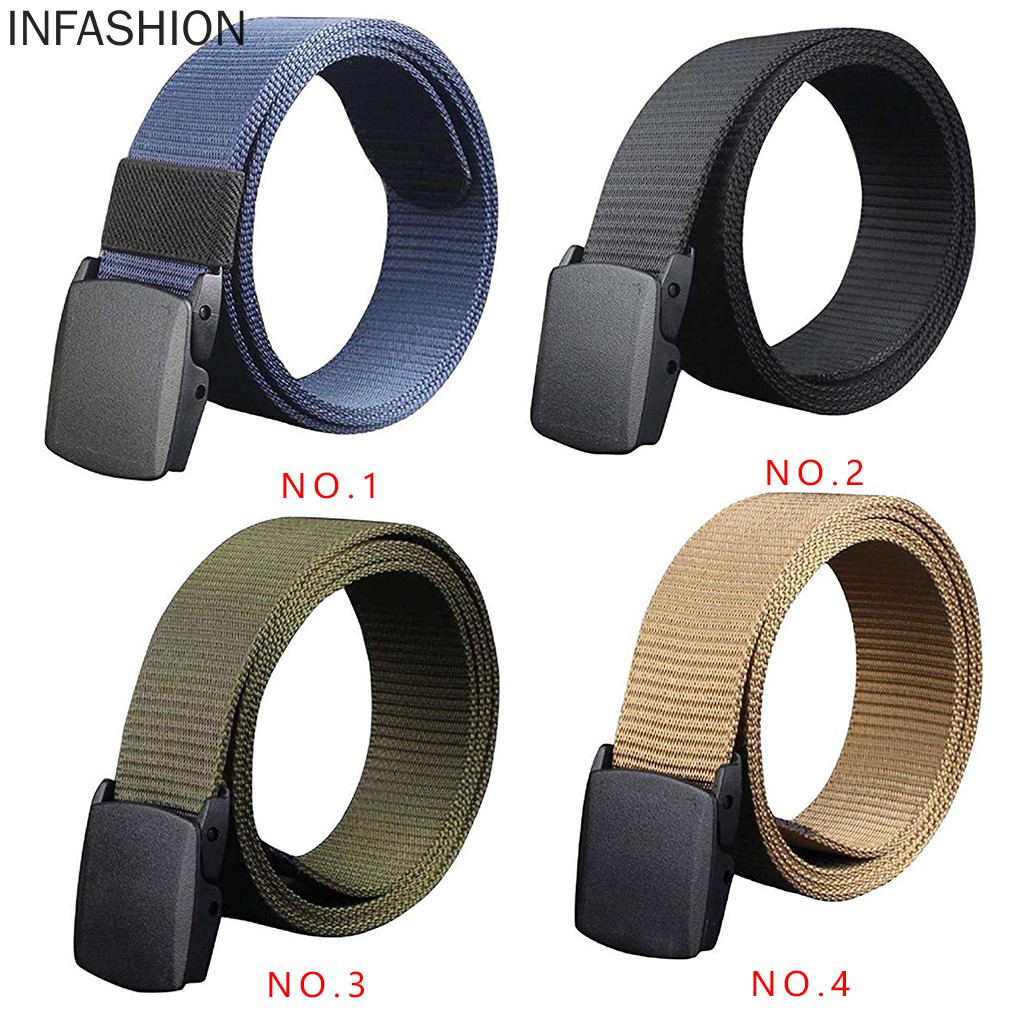 Thắt Lưng Dây Bện Phối Khóa Kim Loại Thời Trang Cho Nam