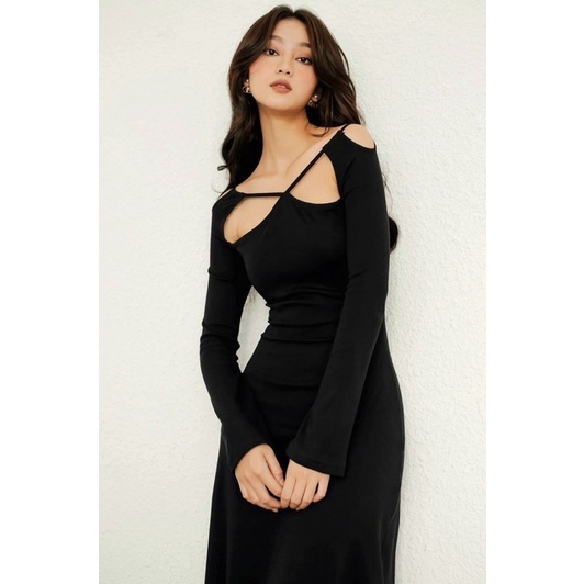 Đầm body maxi Midi TK xẻ đùi sexy len tăm QC mềm mịn khoét vai 2 kiểu Tay Dài( Tay Ngắn) Form chuẩn chất đẹp,tôn dáng 3v | WebRaoVat - webraovat.net.vn