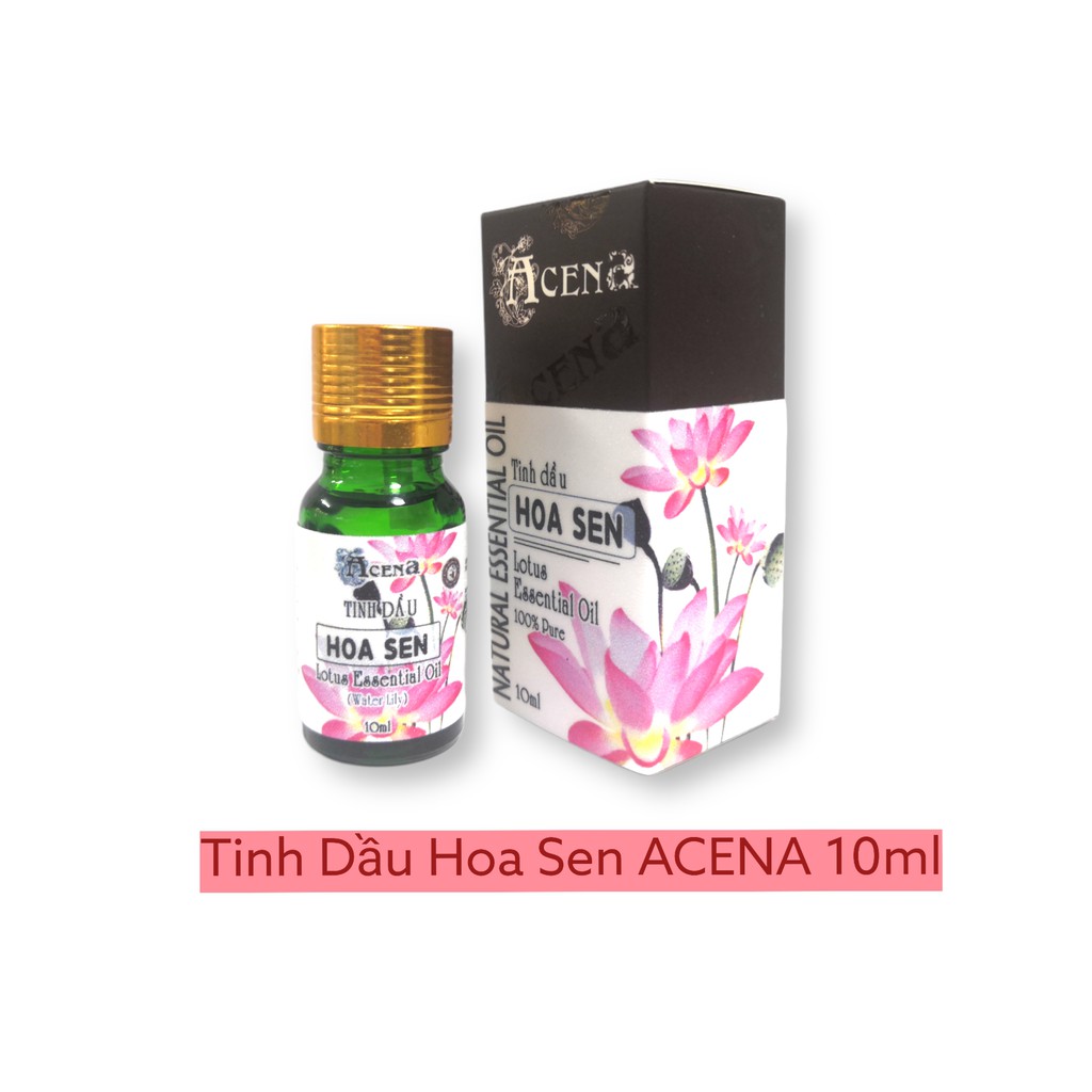 Tinh Dầu Hoa Sen ACENA 10ml Xông Hương Phòng, Khử Mùi, Thư Giãn, Dầu Massage