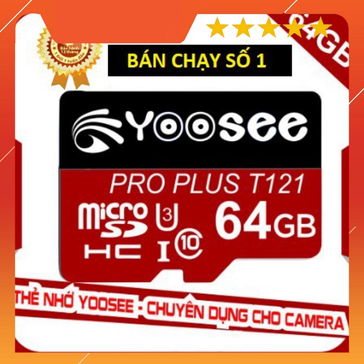 Thẻ nhớ YooSee chính hãng - 64GB 32GB 128GB tốc độ cao C10