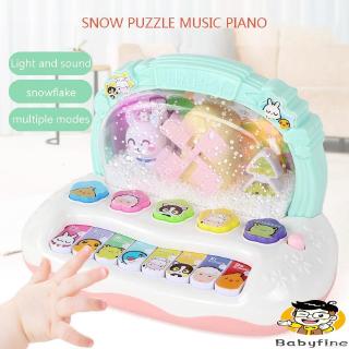 ♪U-Musical Toys Piano Electronic Keyboard Music Development Educational Baby Toddler Kids Lights Toys
